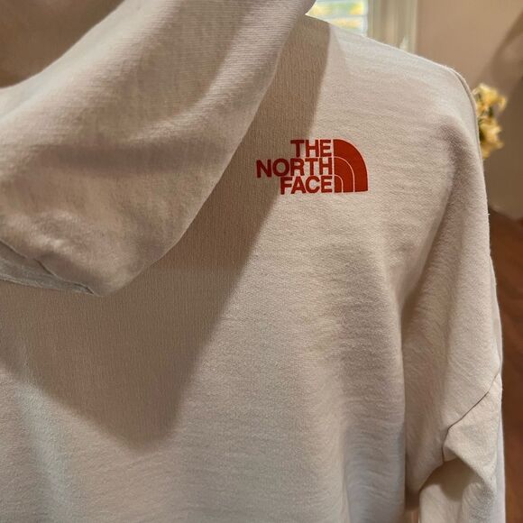 The North Face Gardenia White Never Stop Exploring Hoodie Women’s M Cozy Fleece - Picture 6 of 8